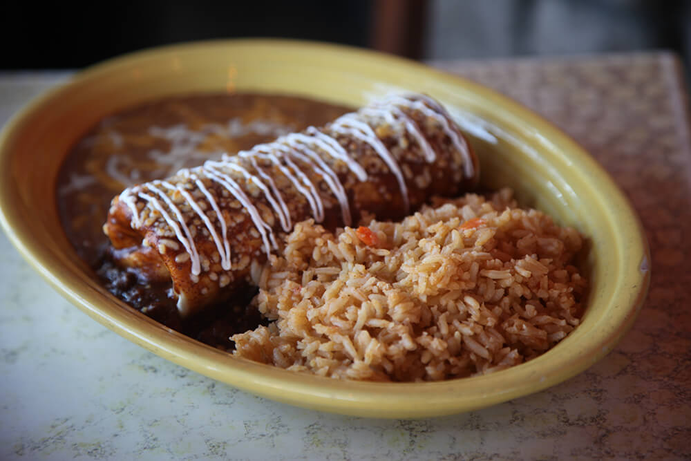 Shredded Beef Burrito (Photo: Marc Rains)