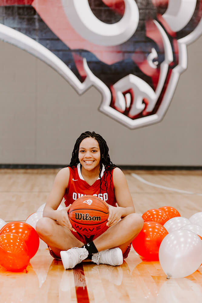 Riley Boone, who also ran track, started on Owasso’s basketball squad that won the Class 6A state championship in 2018. (Photo: Sarah Eliza Roberts)