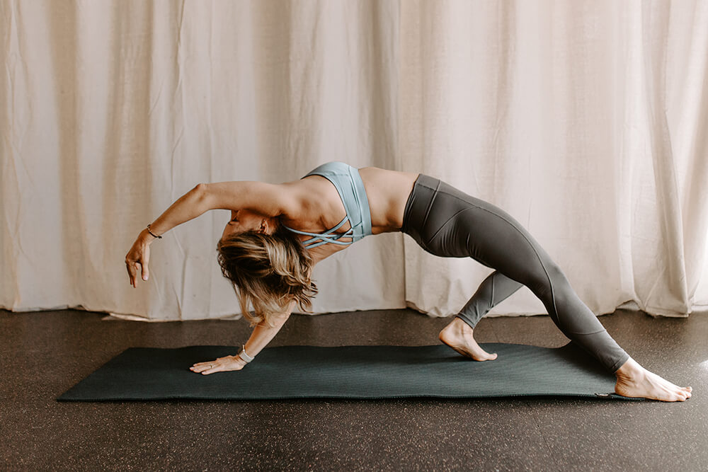 Teresa Moyer, a local yoga instructor and personal trainer, is turning 50 in 2019, and with her athletic experience coupled with her personal experience staying fit, she has plenty of practical, encouraging advice for women (and men) who want to age well and take care of themselves emotionally, intellectually, socially and physically. (Photo: Sarah Eliza Roberts)