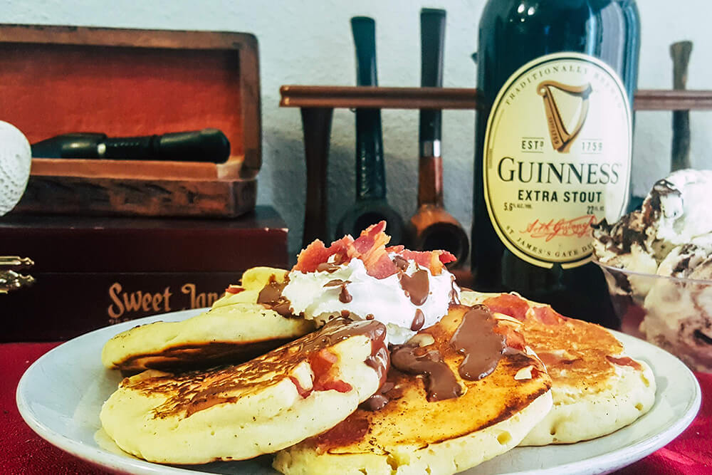 Bacon Guinness Chocolate Pancakes (Photo: Sarah Herrera)