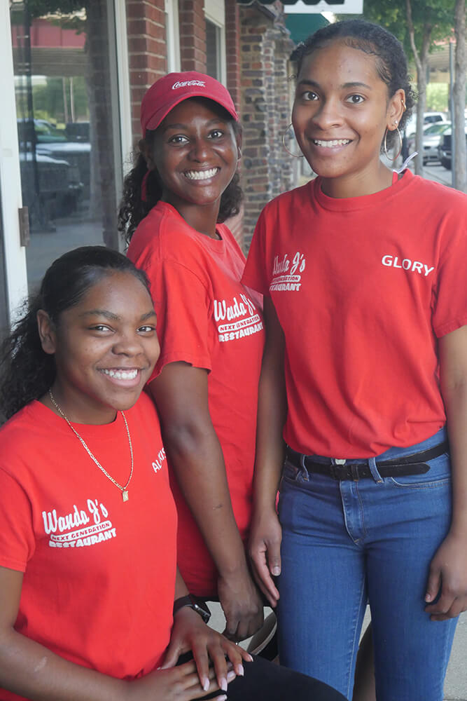 Alexis Wells, Tyreiha Walker and Glory Wells (Photo: Marc Rains)
