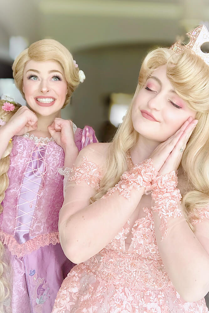 Allen and Goran agree there are a lot of fun moments playing princesses. Sometimes the questions the children ask test their knowledge of each princess; other times they catch them off guard.