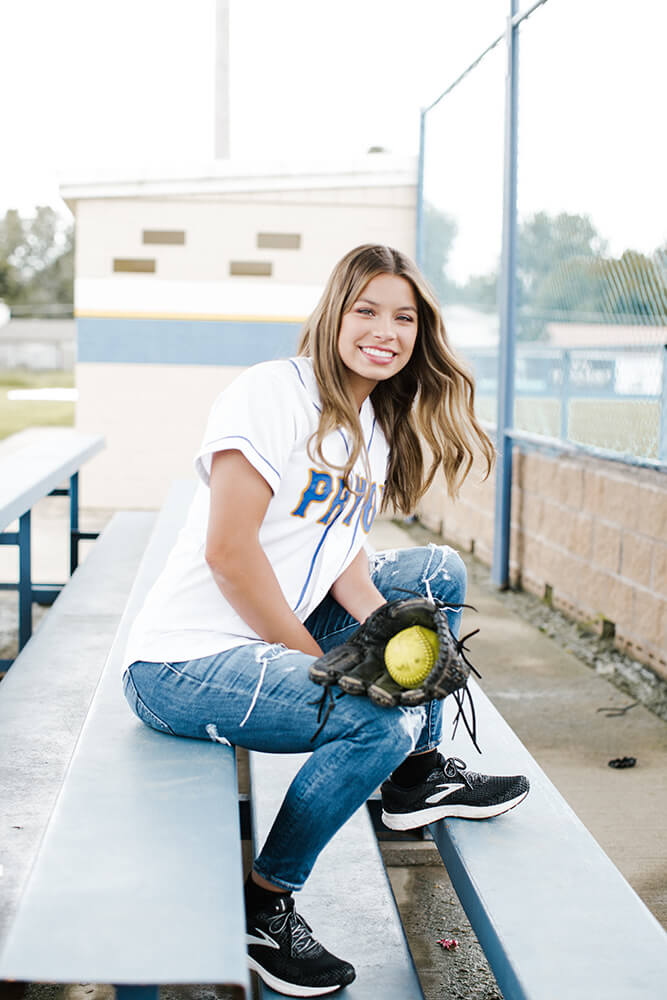 While she played multiple positions as an underclassman for Pryor when she wasn’t the No. 1 starting pitcher, and she still lines up at second base for the Bombers on occasion, Cummings enjoys pitching the best. (Photo: Marc Rains)