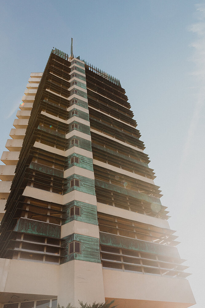 As Frank Lloyd Wright’s only realized skyscraper, the Price Tower is on the National Register of Historic Places, and when you visit, it’s clear why. (Photo: Sarah Eliza Roberts)