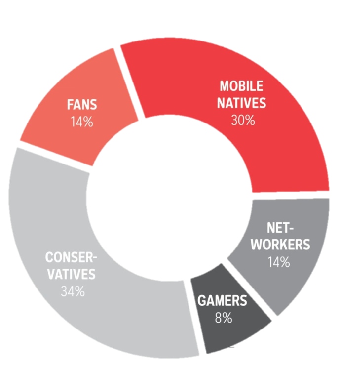 Online User Types, Online-Nutzergruppen