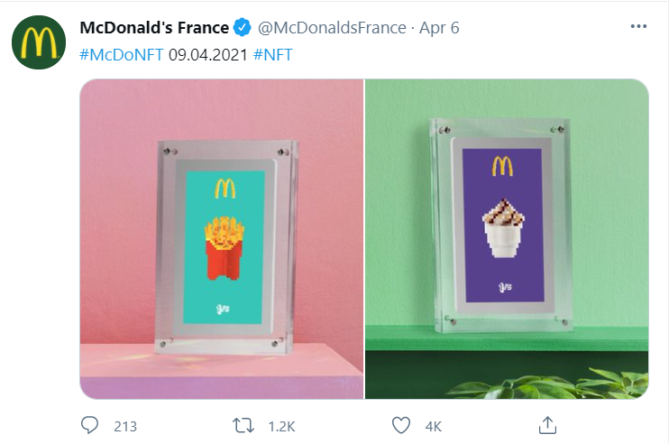 #McDoNFT