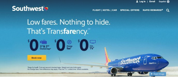 Southwest Tranfarency Kampagne