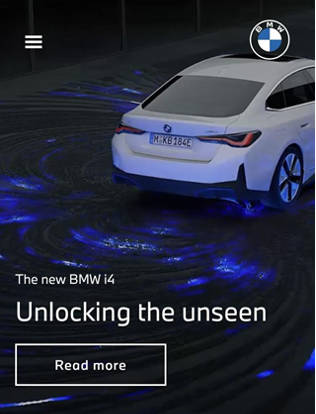 User Interface BMW.com