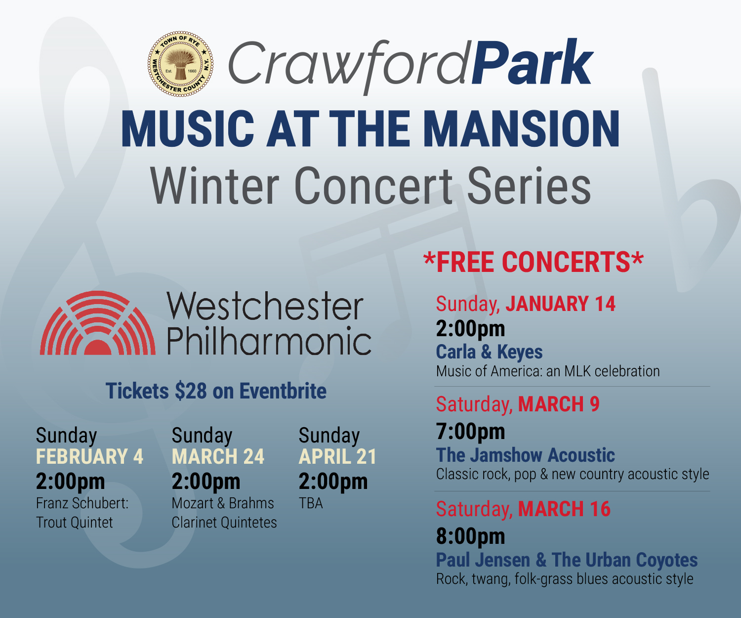 News 2024 Crawford Park Winter Concert Series