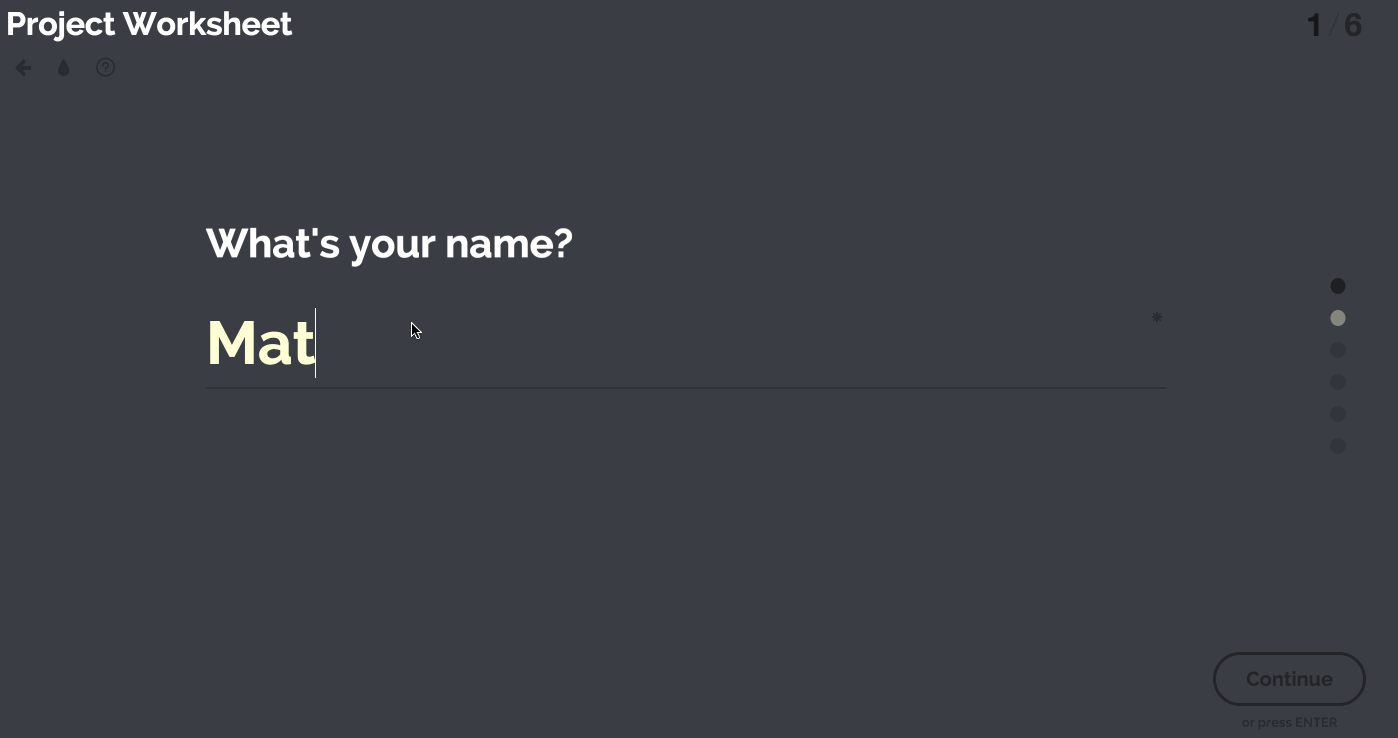 A step-by-step form with progress indicators from Codrops.