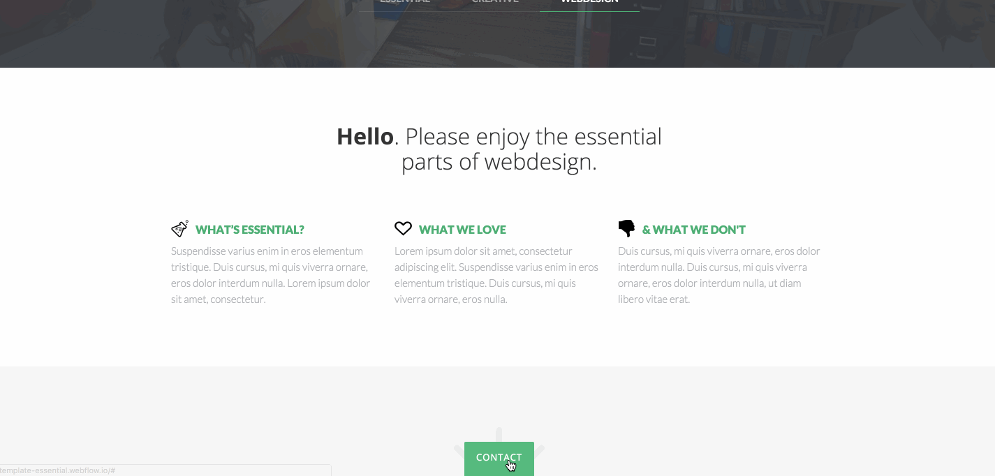 A pop-up form accessed through a fixed button lets people access the form from anywhere.