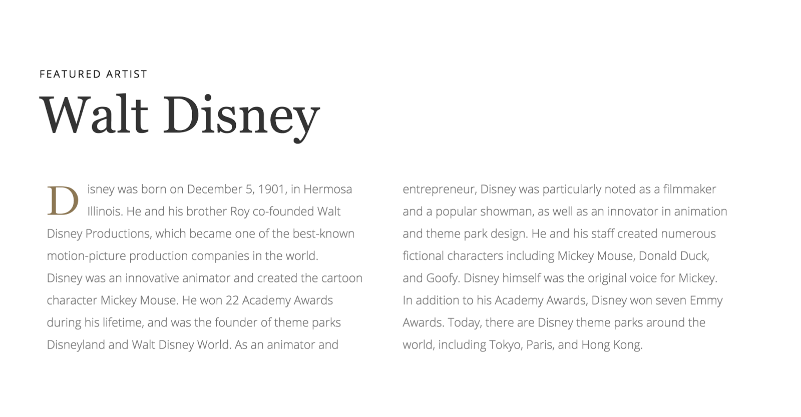 The History of Imagination site combines Open Sans and Georgia in fresh ways