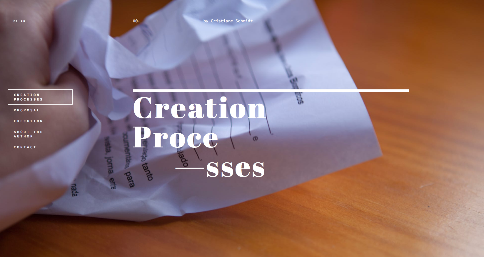 Creation Processes website