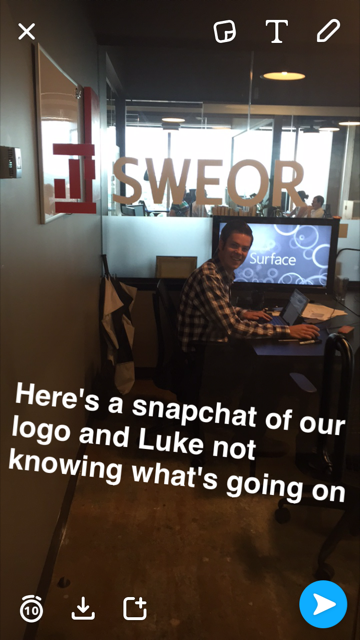 Snapchatting at SWEOR