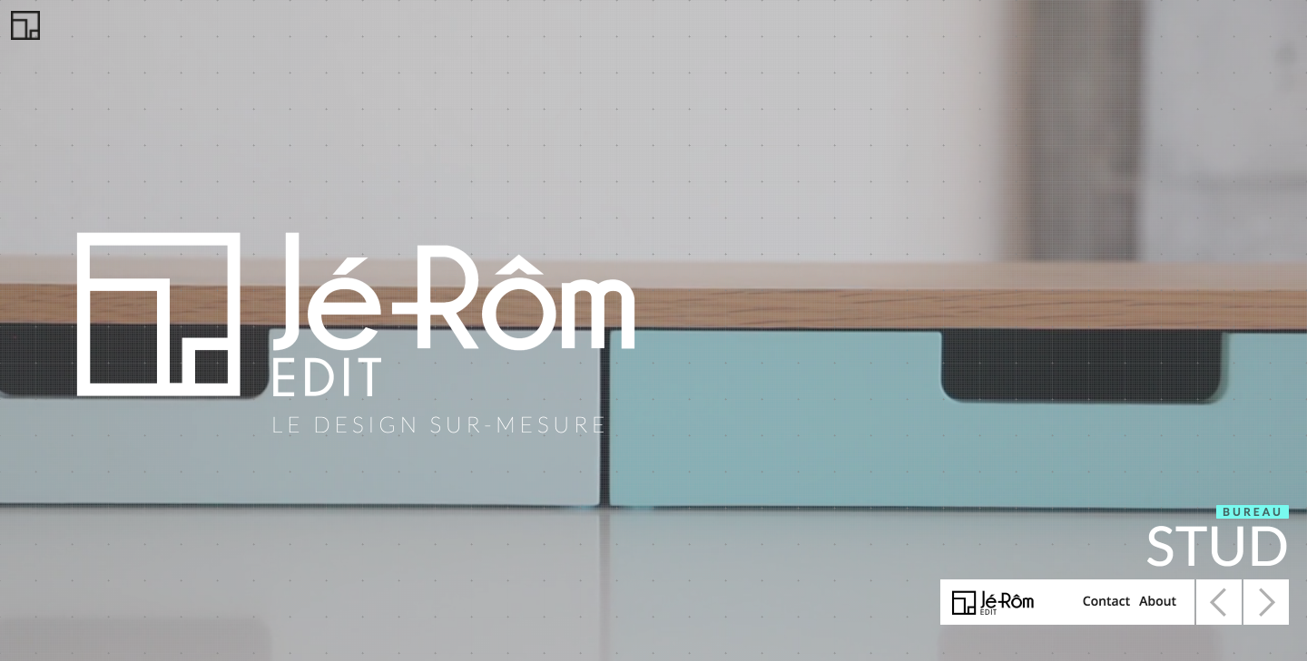 Jé-Rôm Edit furniture designer website