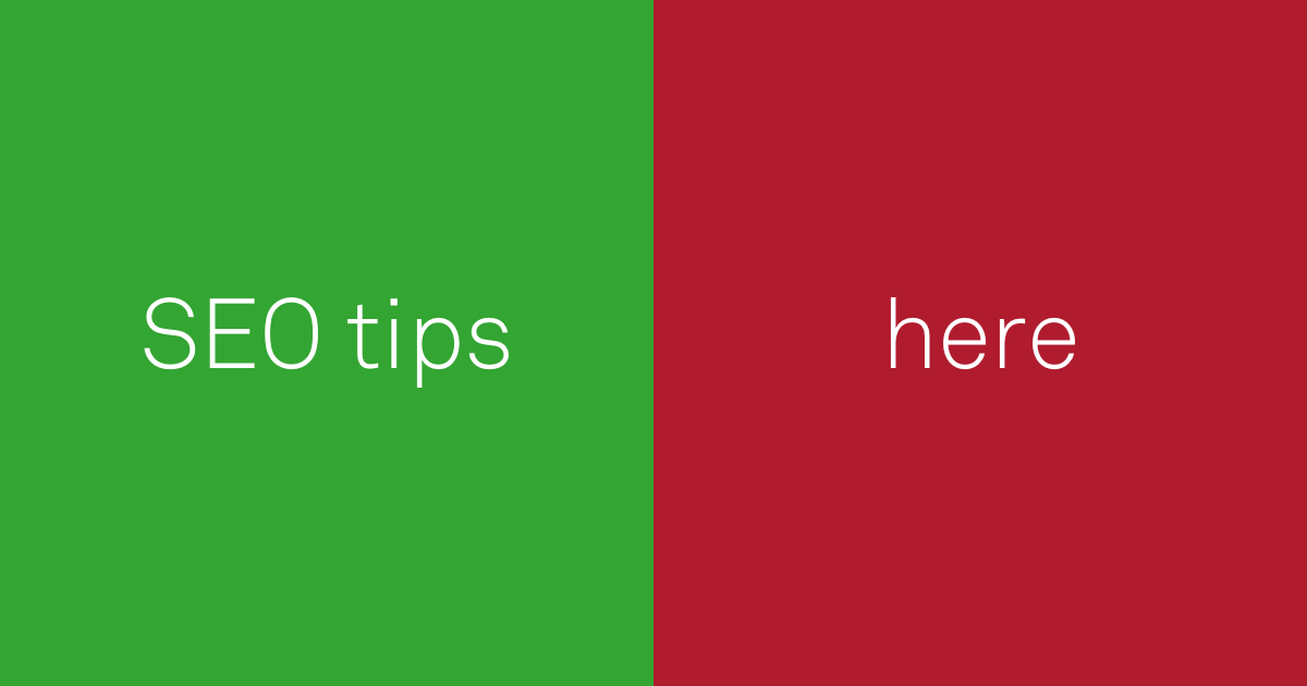 do: SEO tips. don't: here.