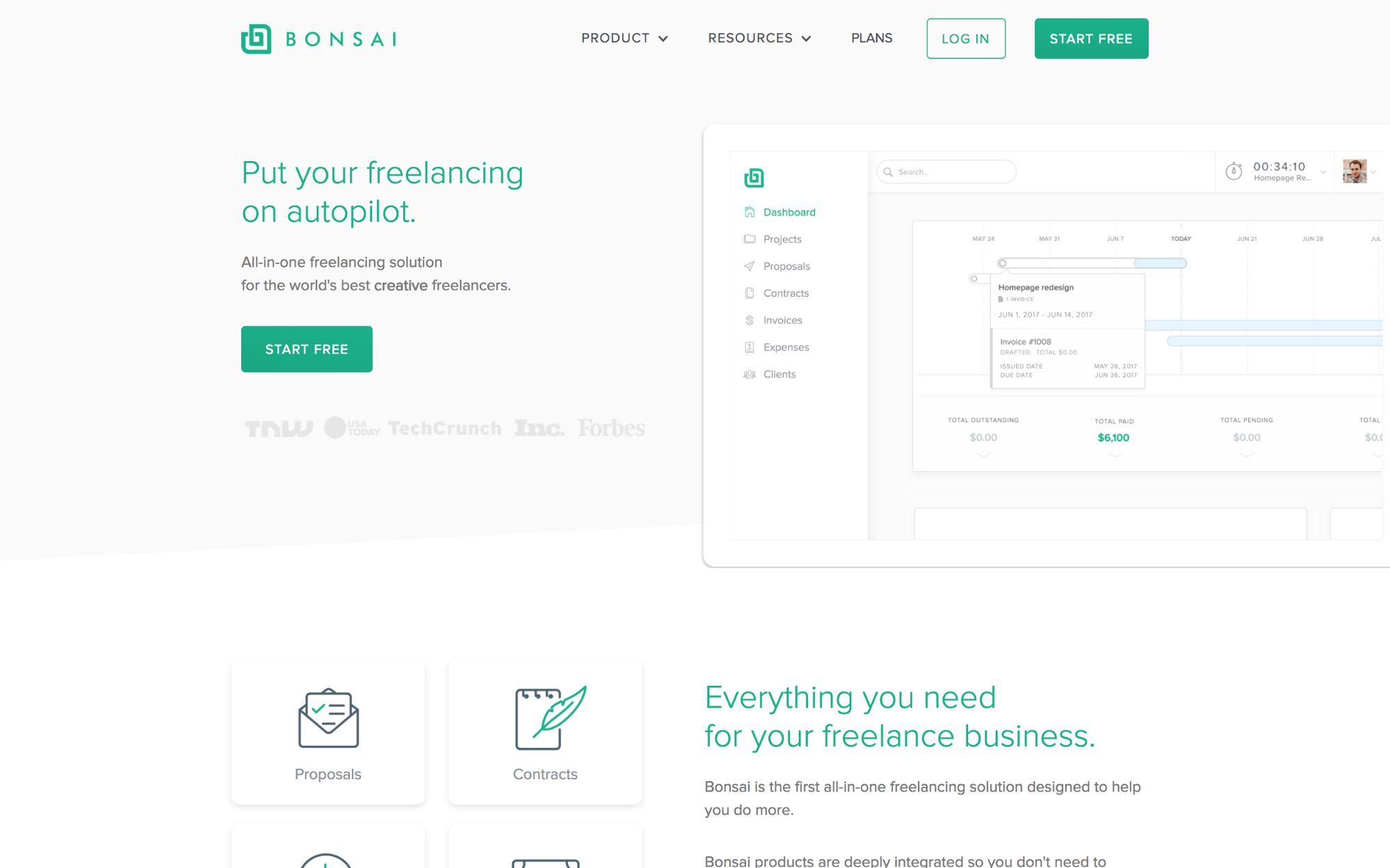 Bonsai's homepage
