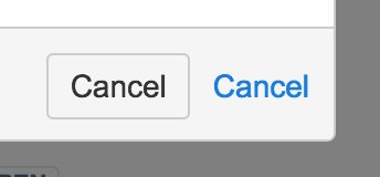 A cacel button next to text that reads "cancel."