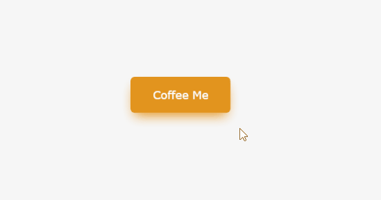 On hover the cursor changes from an arrow to a hand and scrolls from "coffee me" to "can't wait."