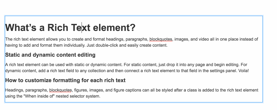 Link to a page or Collection item by typing its name
