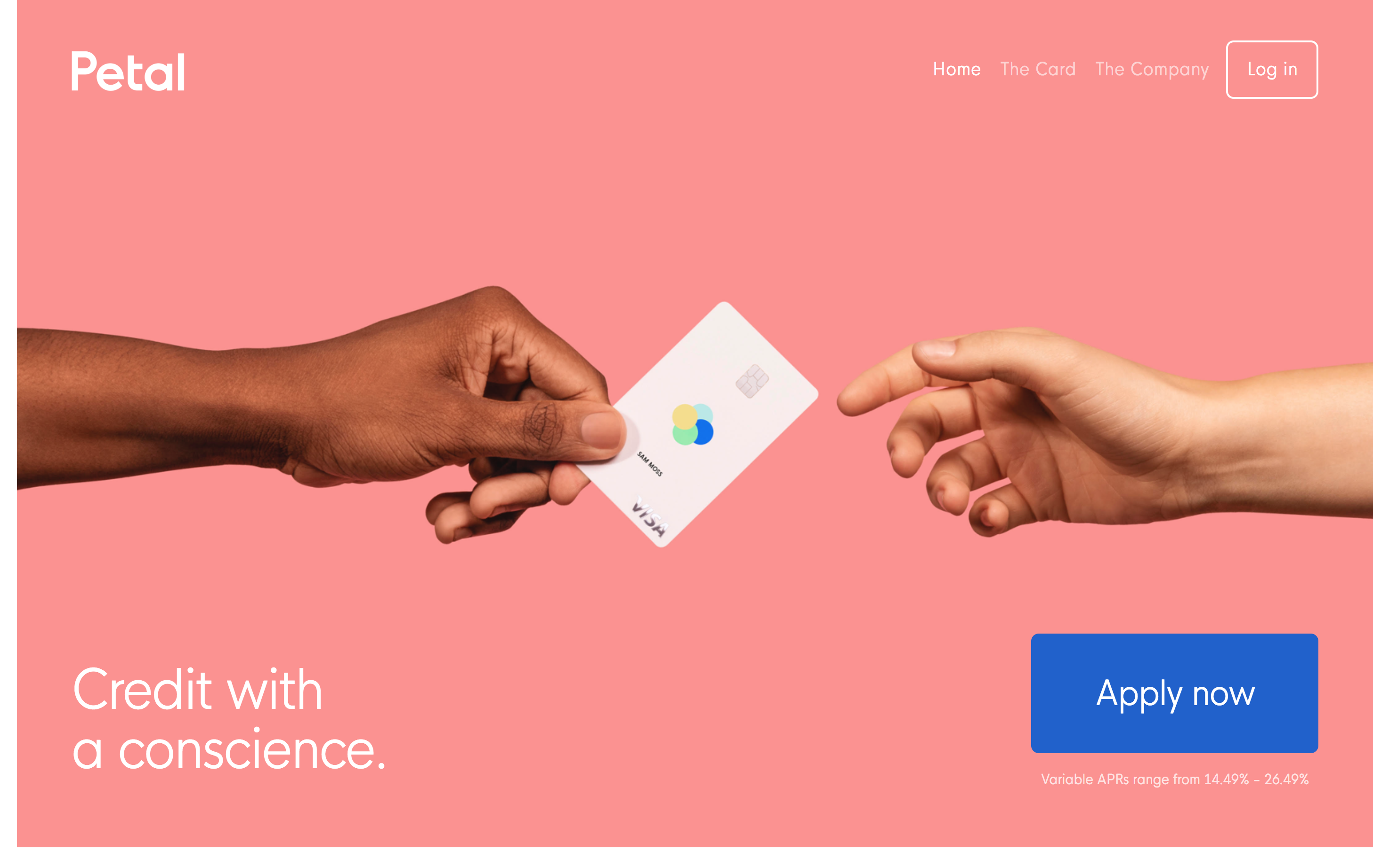Petal’s website supports their mission of providing easy credit access by making credit feel simple, approachable, and maybe a bit fun too.