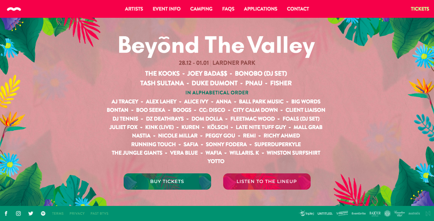 Beyond the Valley Homepage