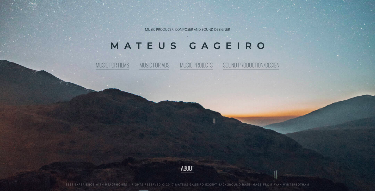 Mateus Gageiro homepage