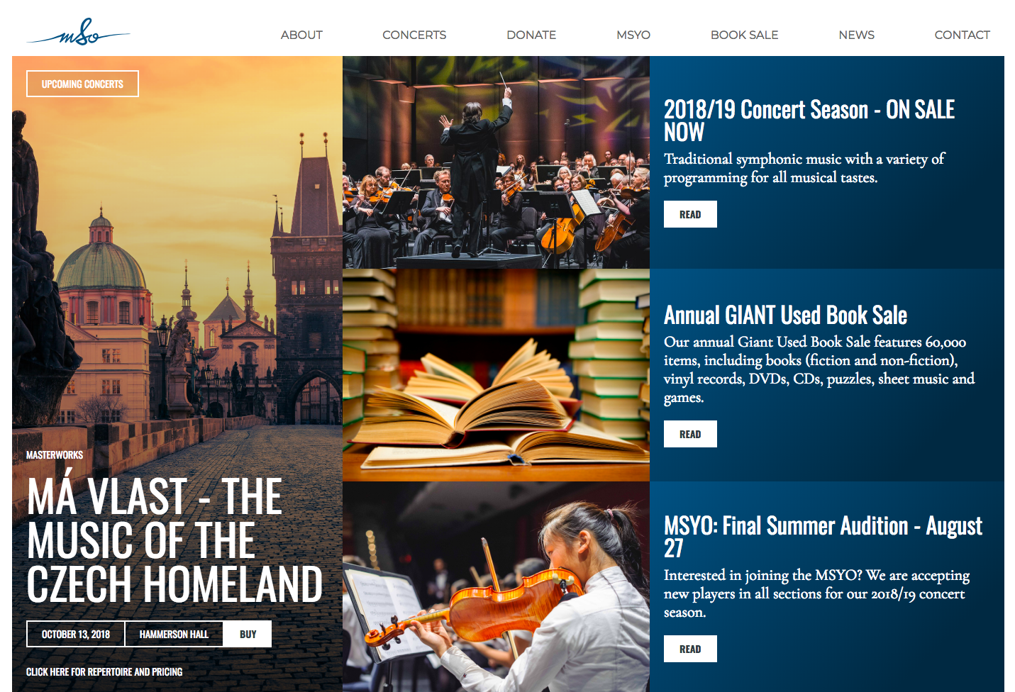 Mississauga Symphony Orchestra homepage