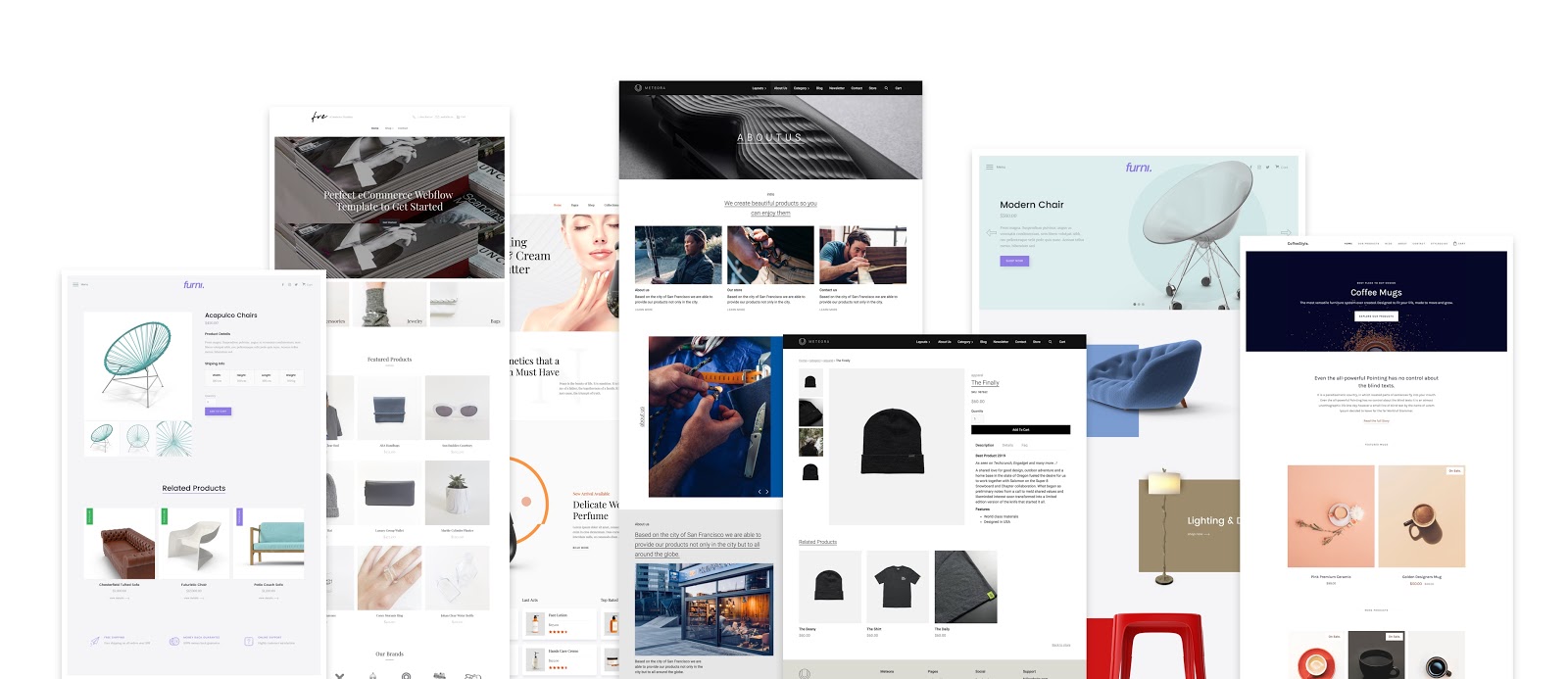 We’ve released a mix of free and paid ecommerce templates just in time for the beta.