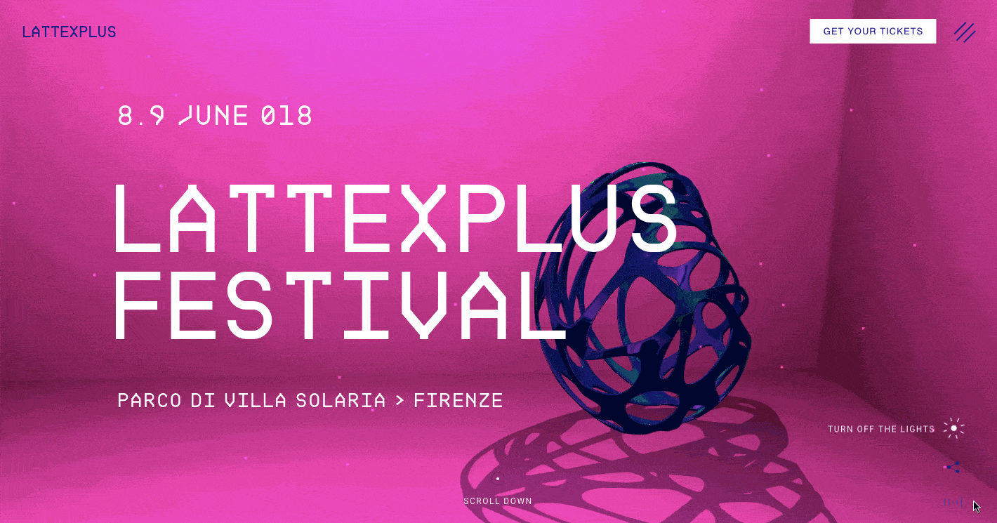 Lattexplus landing page.