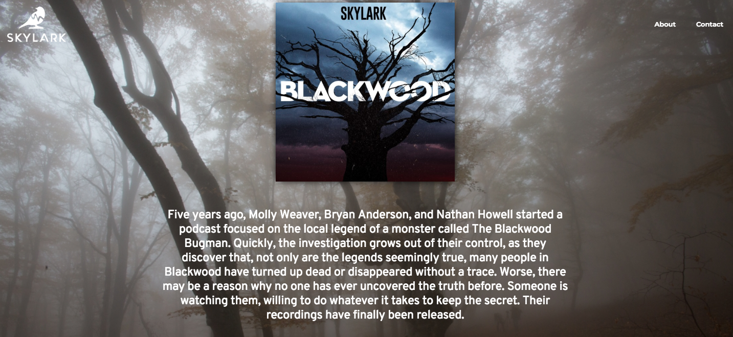 Blackwood Bugman Podcast homepage.