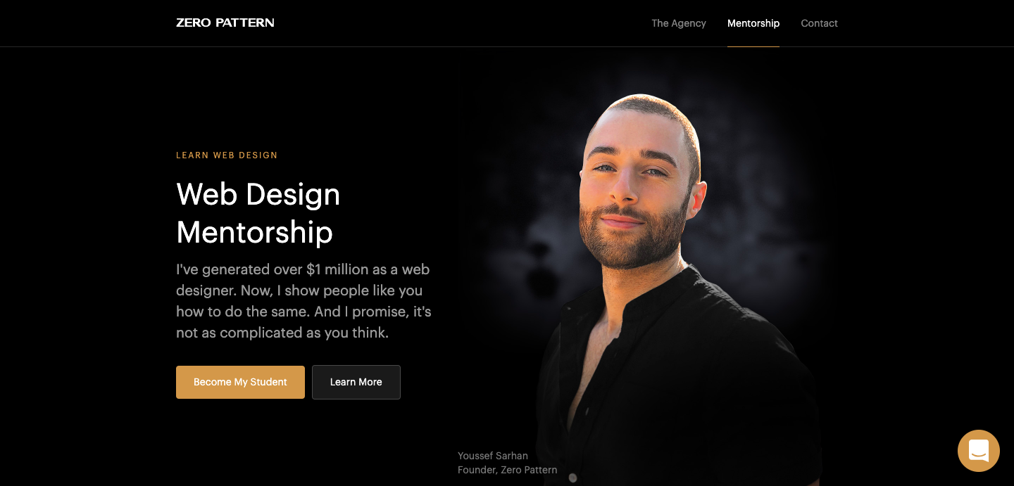 Zero Pattern homepage.