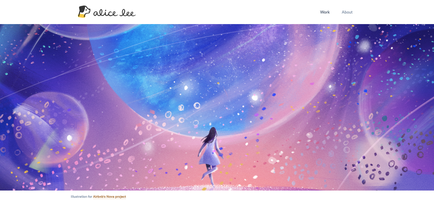 Alice Lee homepage.