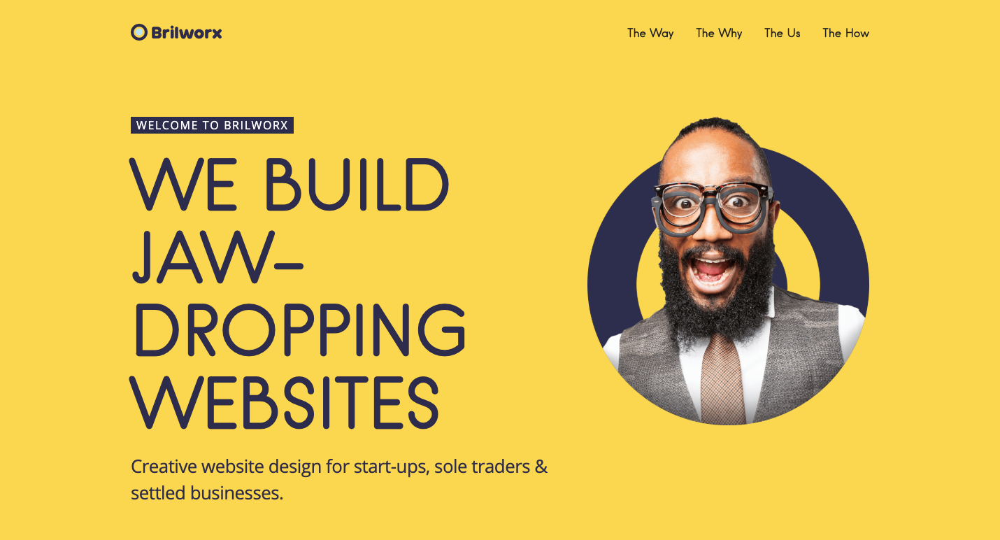 Brilworx homepage.