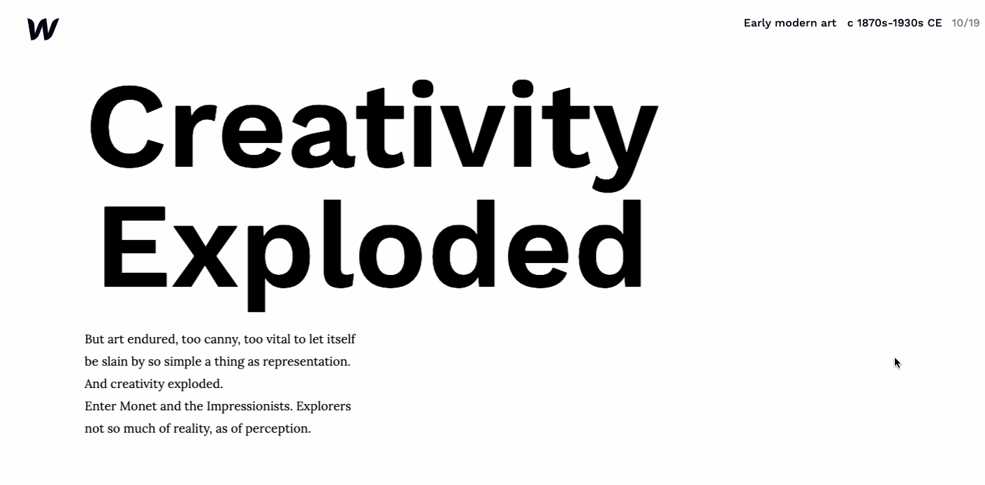 webflow art history