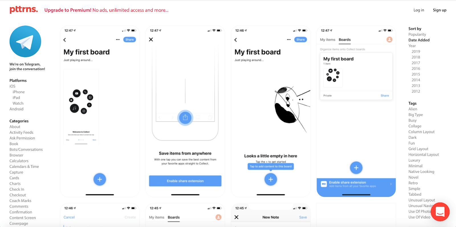 pttrns mobile designs