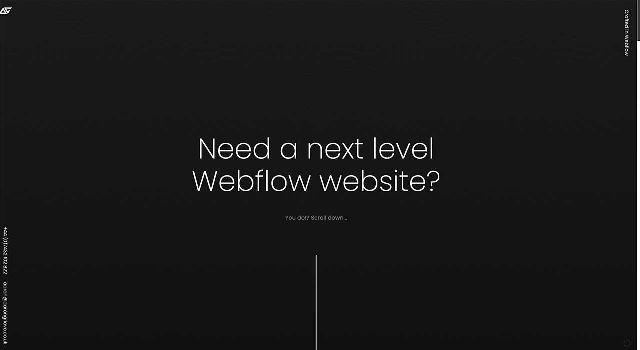 Aaron Grieve's portfolio site.