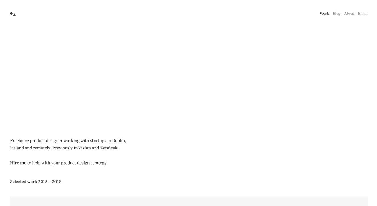Jonny Belton's portfolio site.