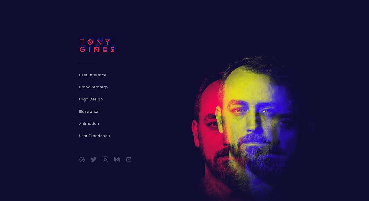Tony Gines' portfolio site.