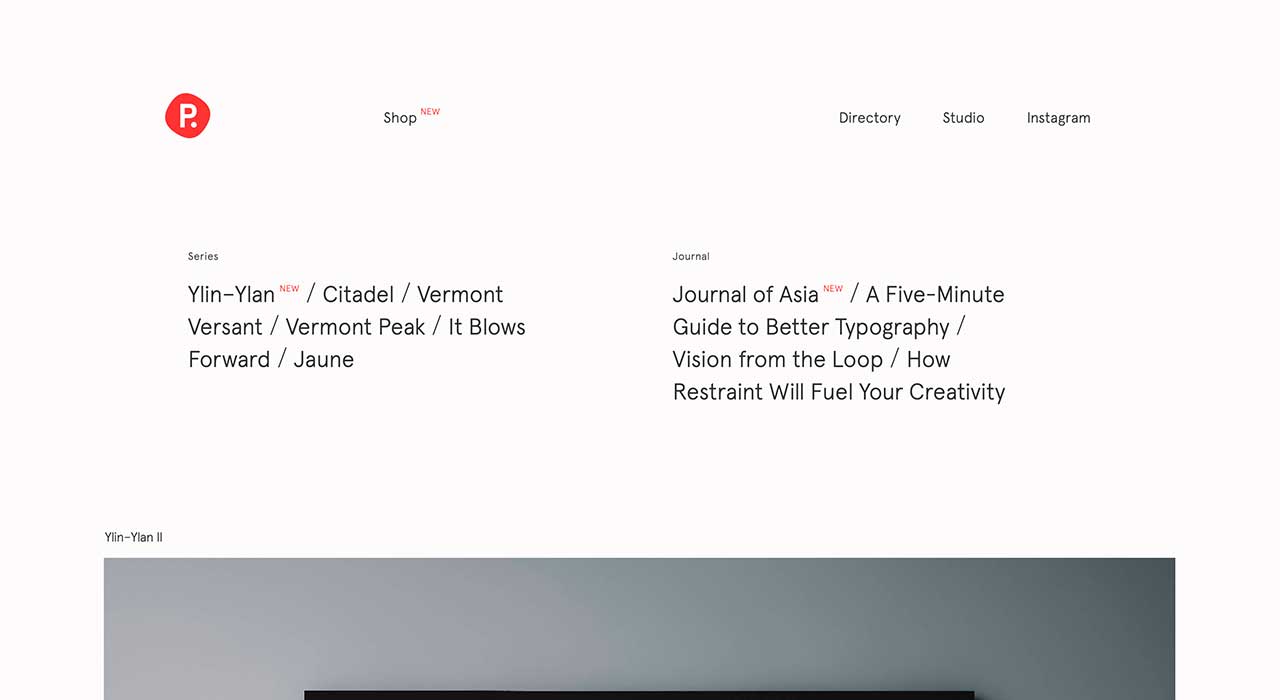 Pierrick Calvez's portfolio site.