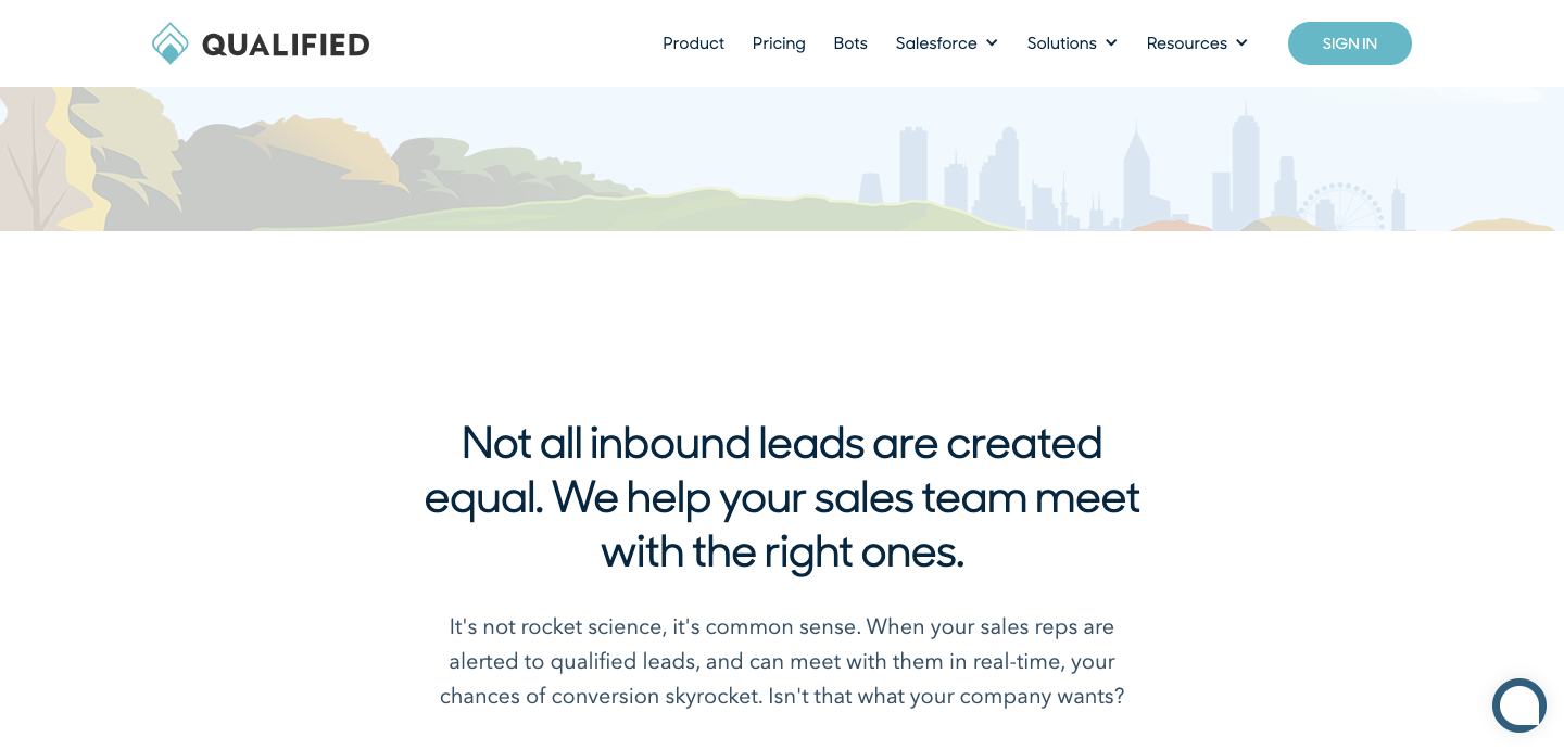 Qualified homepage.