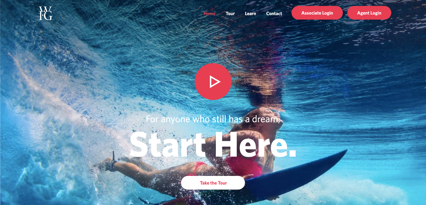 World Financial Group homepage.