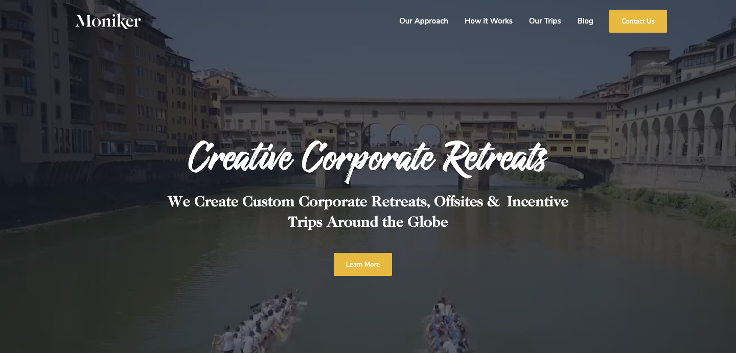 Moniker homepage.