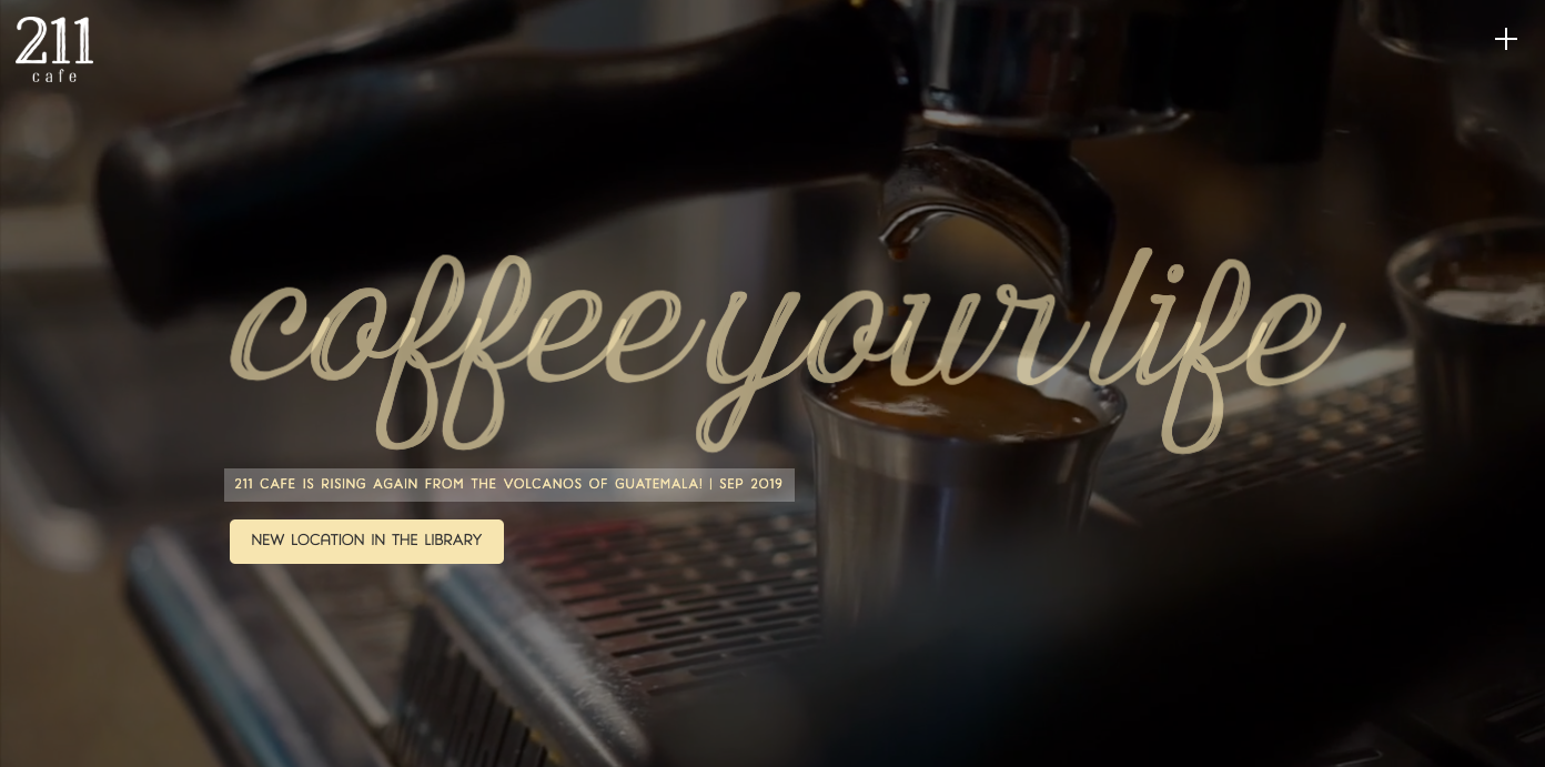 211 cafe restaurant homepage.