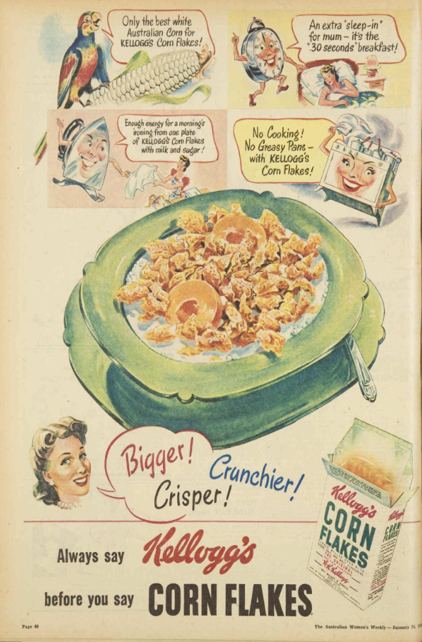 corn flakes ad