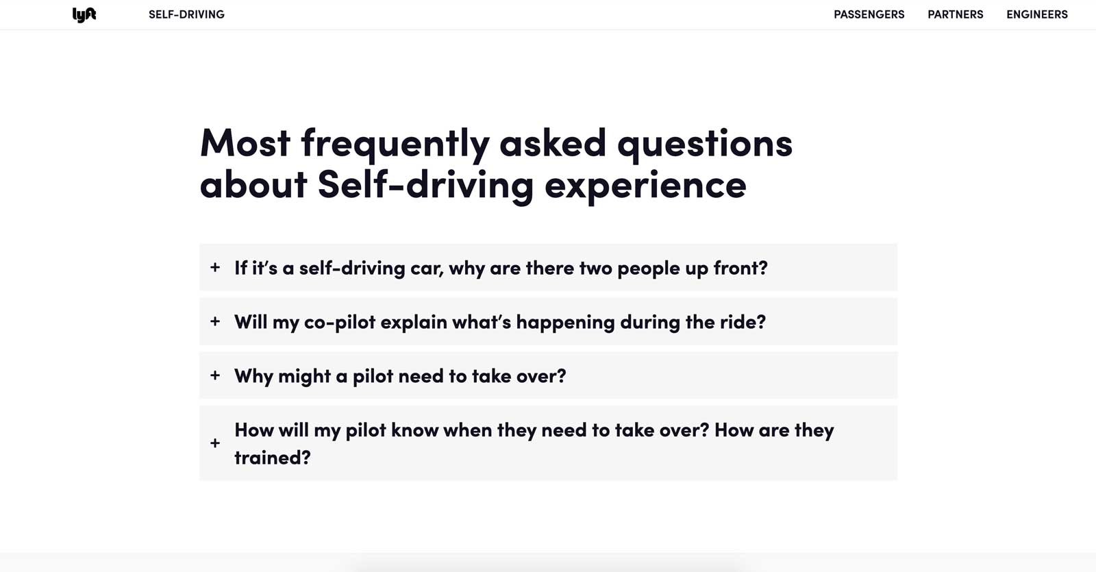 lyft self driving faq