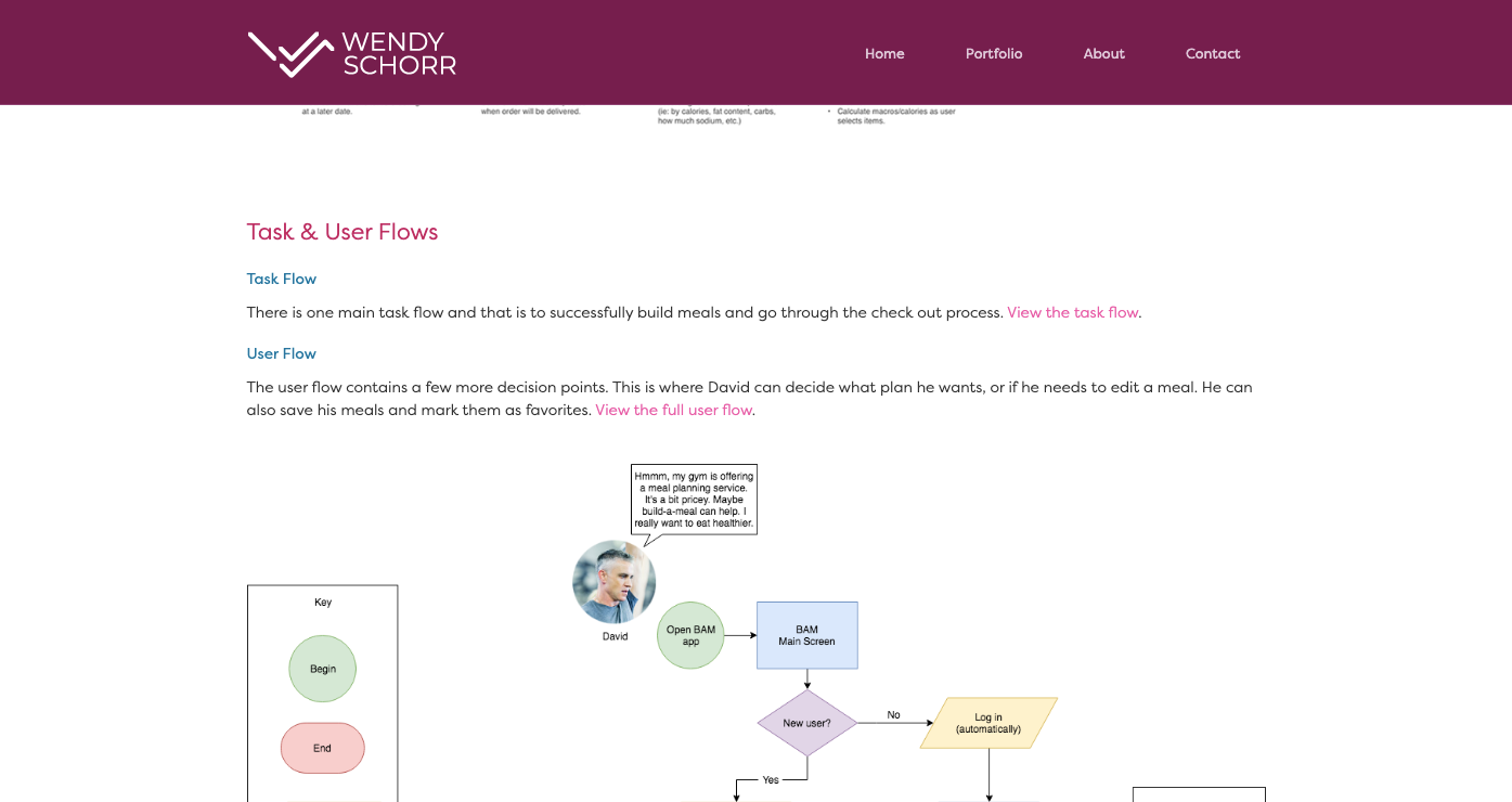 task and user flows