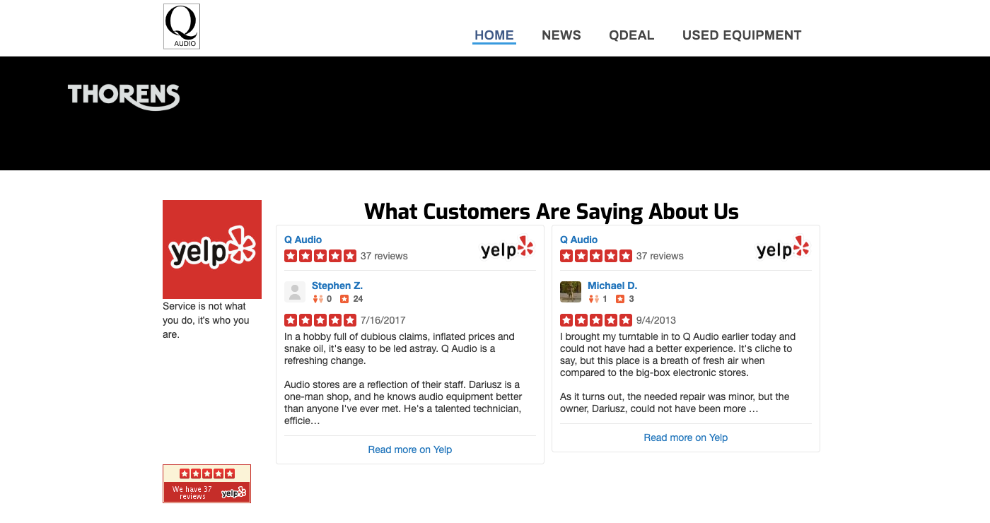 thorens client testimonials
