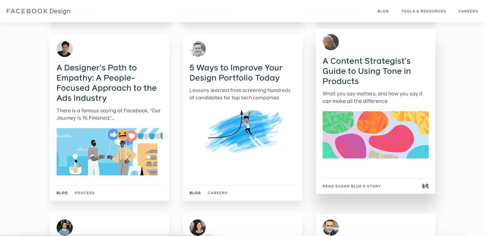 facebook design blog