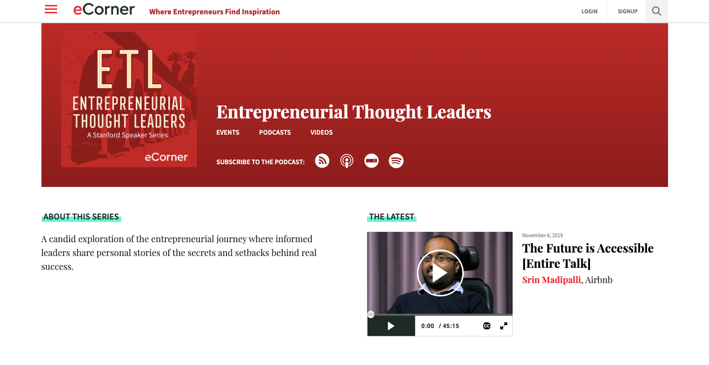 entrepreneurial thought leaders